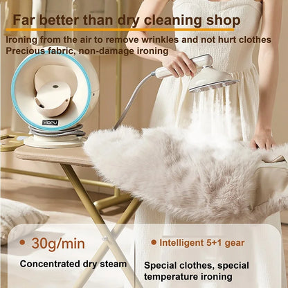 1500W Handheld Pressurized Steam Iron Auto Large Steam Wrinkle Remover 5 Gear Ceramic Titanium Panel Garment Ironing Machine