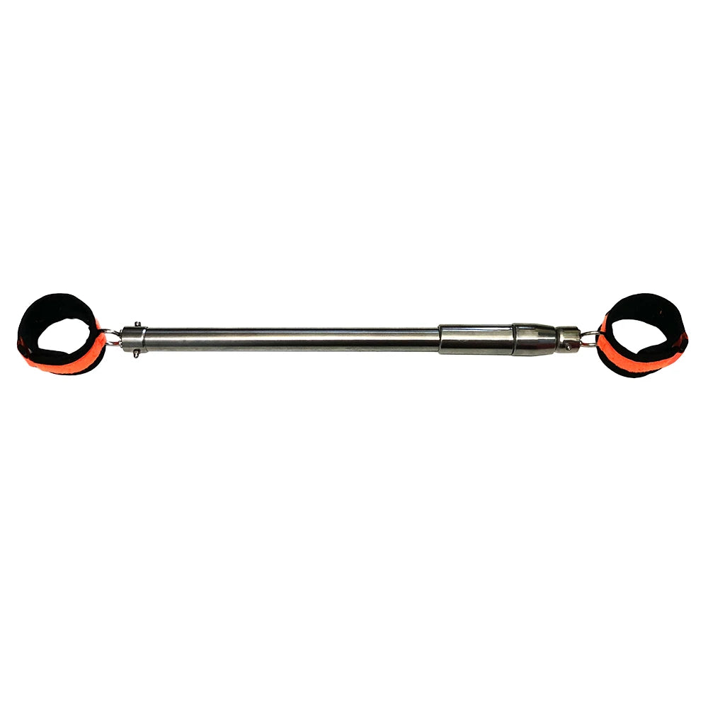 Stainless Steel Open Leg Rod for Sex Slave Cosplay Anklecuff Open Leg Restraint BDSM Bondage Adjustable Sex Toy