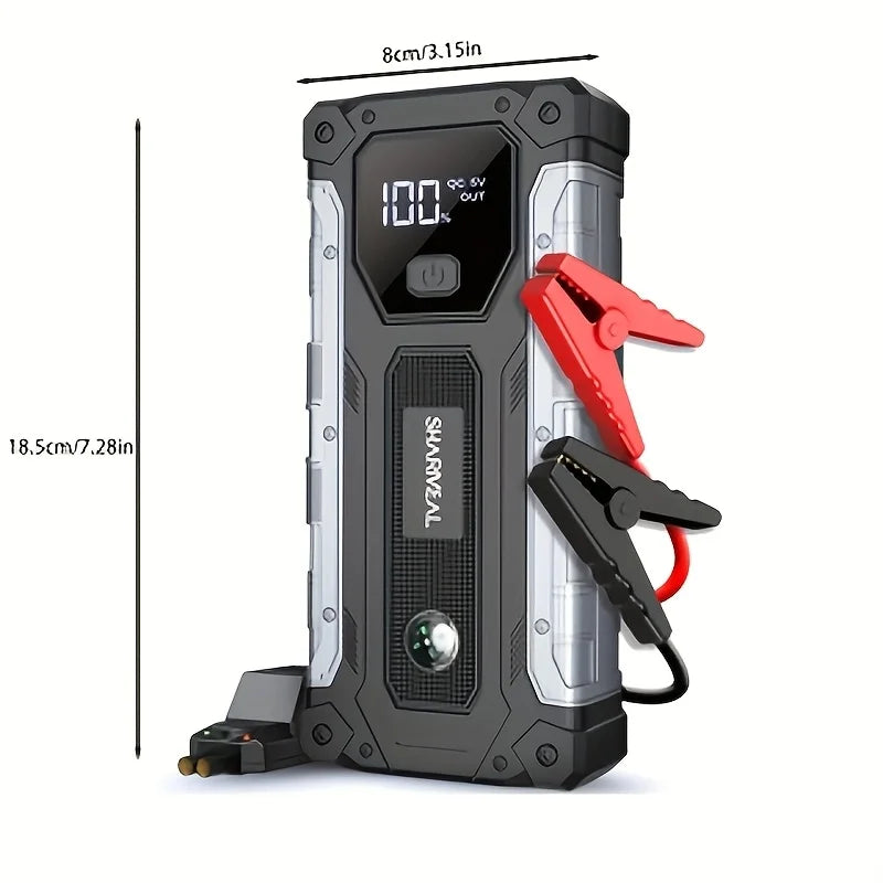 10000A Jump Starter Power Supply Emergency Battery Pack For Petrol Diesel Engines 12V Emergency Power Box With LED Lighting