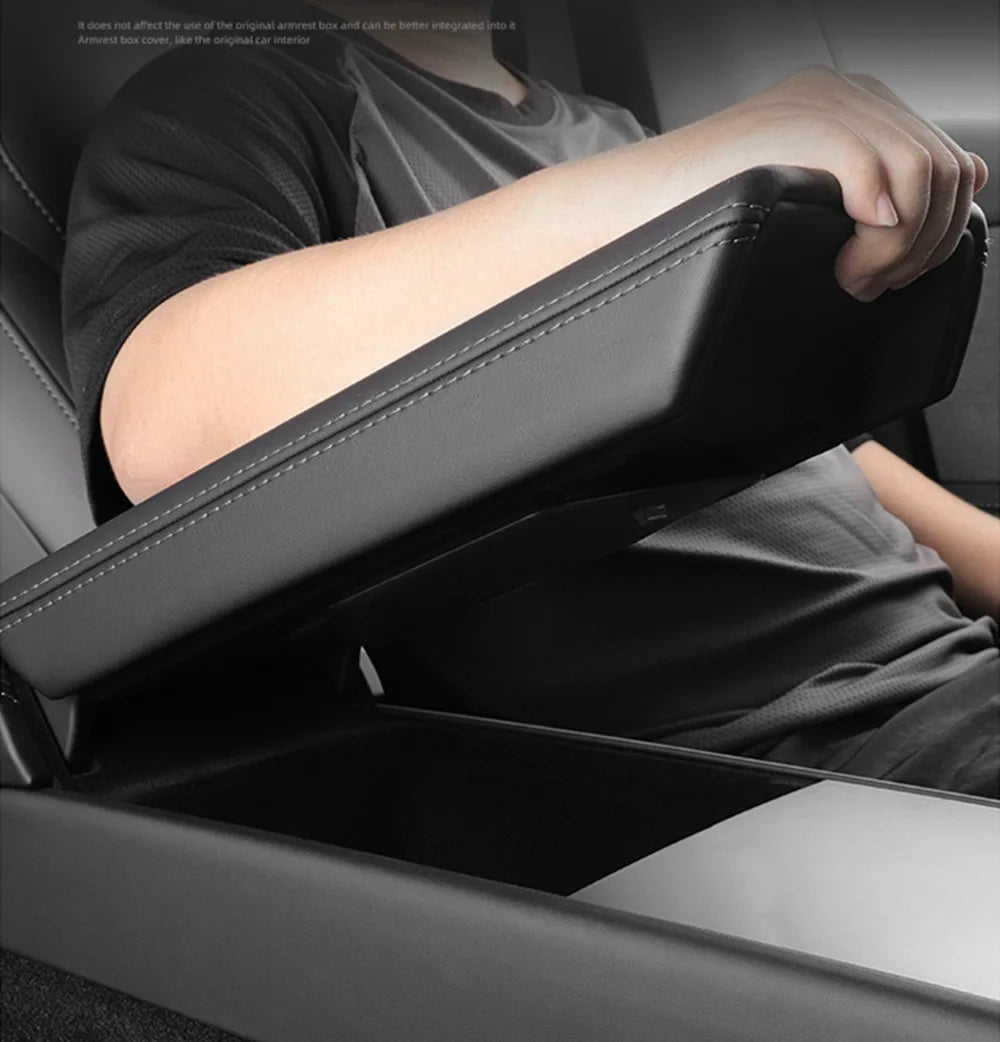 Armrest Organizer Tray Suitable for Tesla Model Y Juniper 2026 Model Y L 6 Seater Translucent ABS Box 2/4/6PCS Silicone Mat Set