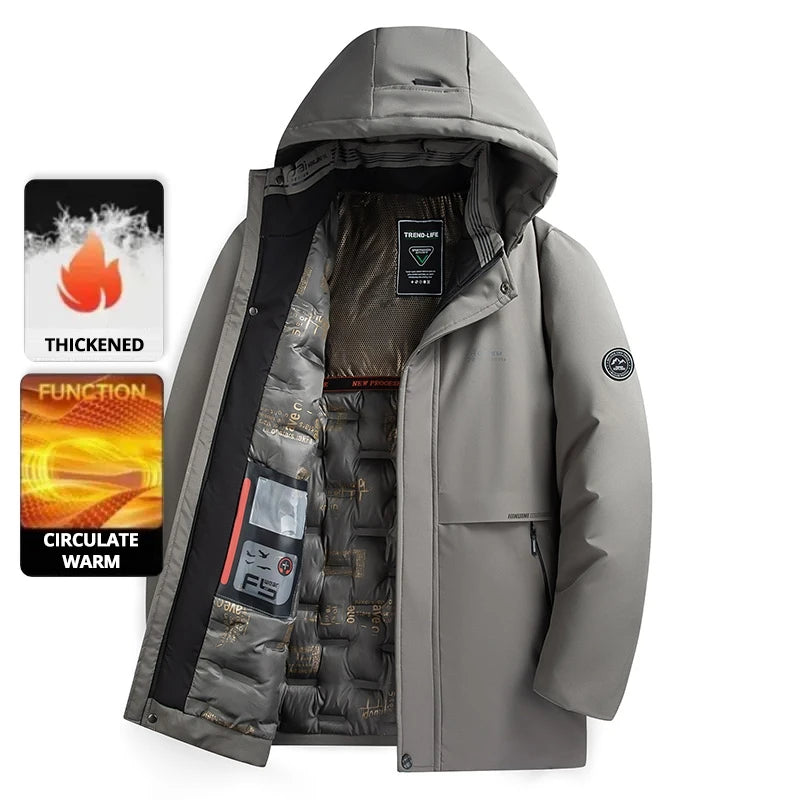 Top Grade Thick Fashion Casual Warm Outerwear Designer Hooded Winter Parka Coat Mens Newest Jacket Windbreaker Mens Clothes