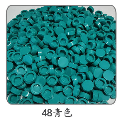 900pcs 52 Colors City Building Blocks Flat Tile 1x1 Round Bricks DIY Enlighten Blocks Parts 98138 Blocks for Children Boys Girls