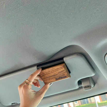 Perfect Car Gift Wooden Air Freshener Block with Natural Essential Oils Refreshing Scent for Auto Interior
