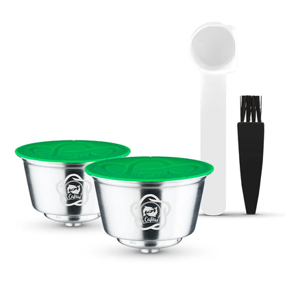 Refillable Milk & Coffee Capsule for Nescafe Dolce Gusto Stainless Steel Reusable Coffee Pod Filters for Picolo xs  Machine