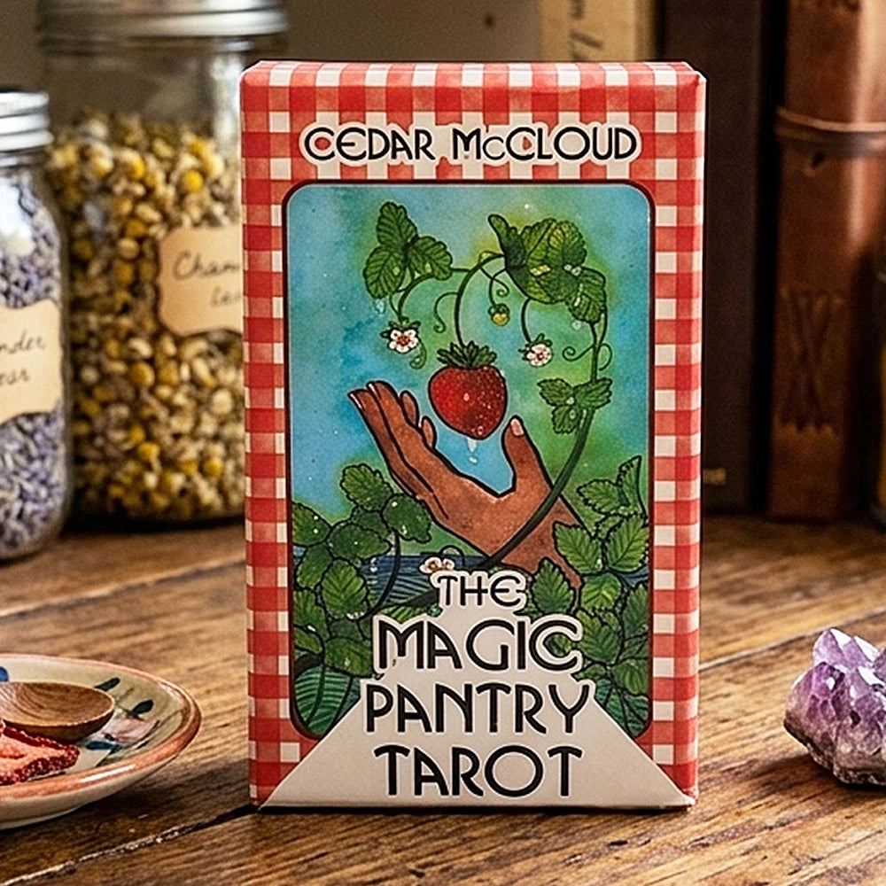 The Magic Pantry Tarot Deck Food-Themed Watercolor Tarot Cards for Home Cooks & Foodies, 12*7cm Double-embossed Cardstock