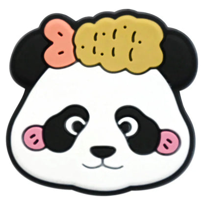 1/20/50/100Pcs Panda Series Shoe Charms Cute animal Shoes Accessories Decoration Clog Sandal Buckle Bithday Holiday Party Gifts