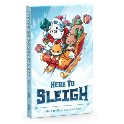 Unstable Games Here to Slay Card Game Unicorns Here to Sleigh Holiday Expansion Pack Family Game Night Strategic role Card Game