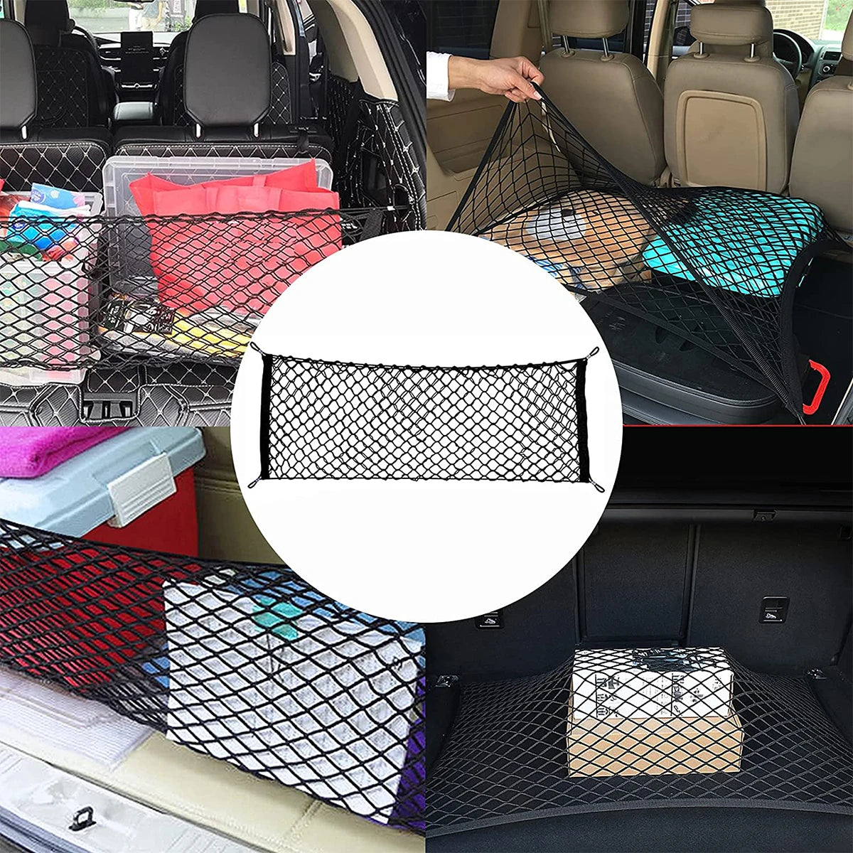 Car Roof Storage Net Pocket Car Roof Net Pocket Strong Load-Bearing Large Capacity Luggage Suspension Net Car Storage
