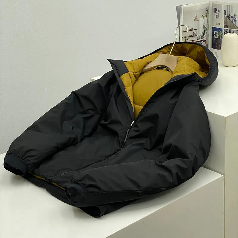 2026 Outdoor, Hiking, Camping, Fishing, Mountain Climbing, Traveling, Three-proof Fabric Warm Hooded Warm Cotton-padded Jacket