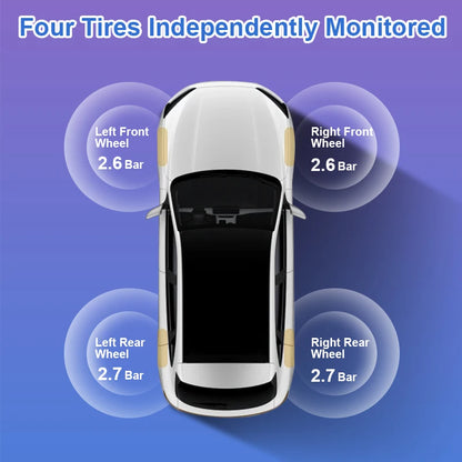 Car TPMS Tire Pressure Monitoring Display System Tire Pressure Monitor Security Alarm For Toyota Corolla Altis 2019 -2023