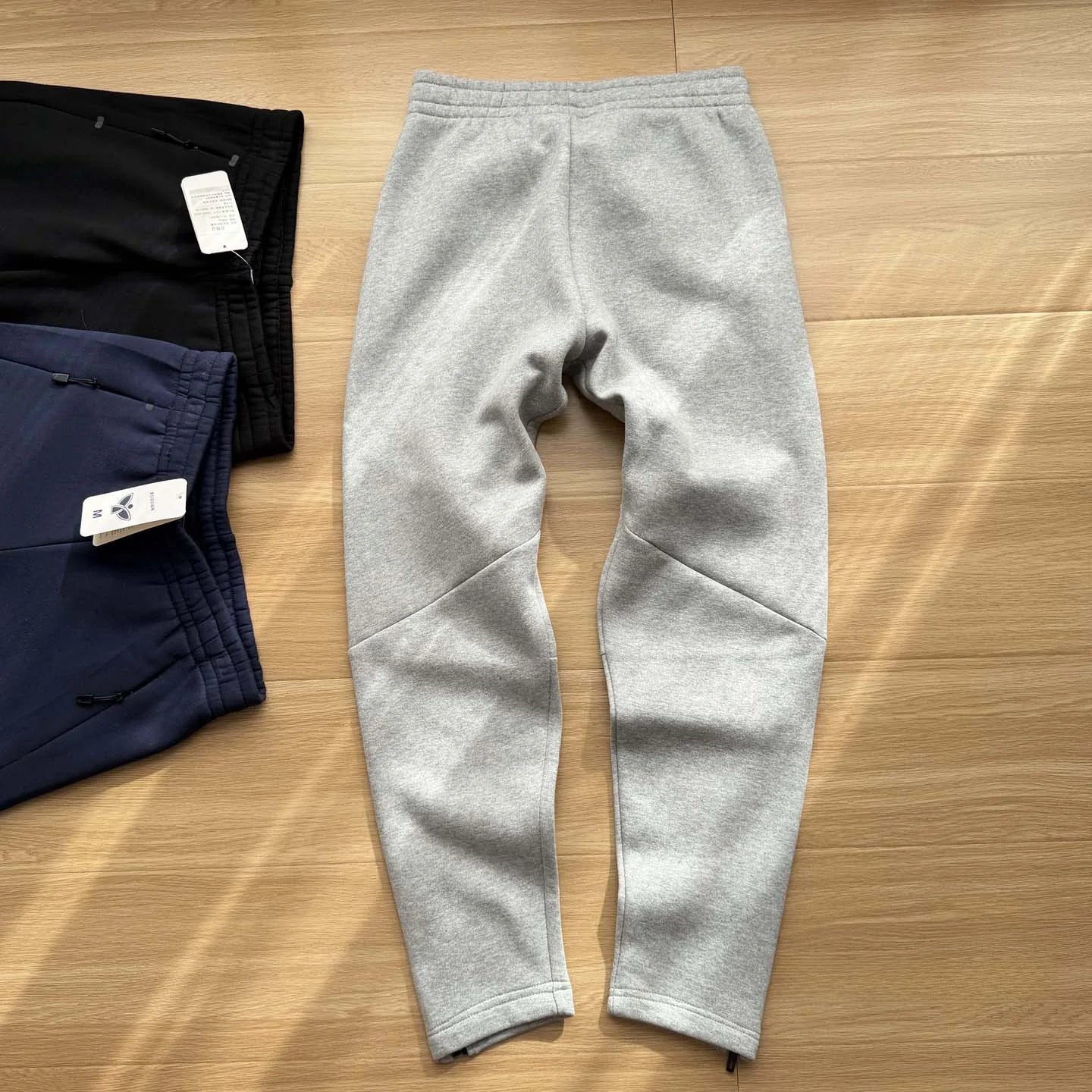 Men's Winter Thickened Fleece Lined Relaxed Fit Straight Leg Zipper Pants Casual Fashion Urban Style Youth Autumn Winter Trou...