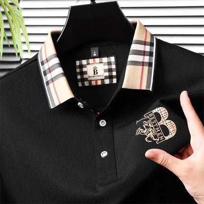 Exquisite Pony Embroidered Comfortable Polo Shirt Fashion Men's Brand Hot Selling Breathable Short Sleeves in the Summer of 2026