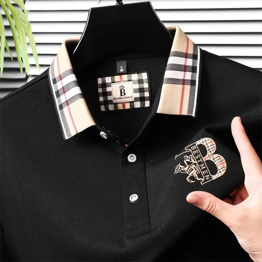 Exquisite Pony Embroidered Comfortable Polo Shirt Fashion Men's Brand Hot Selling Breathable Short Sleeves in the Summer of 2026