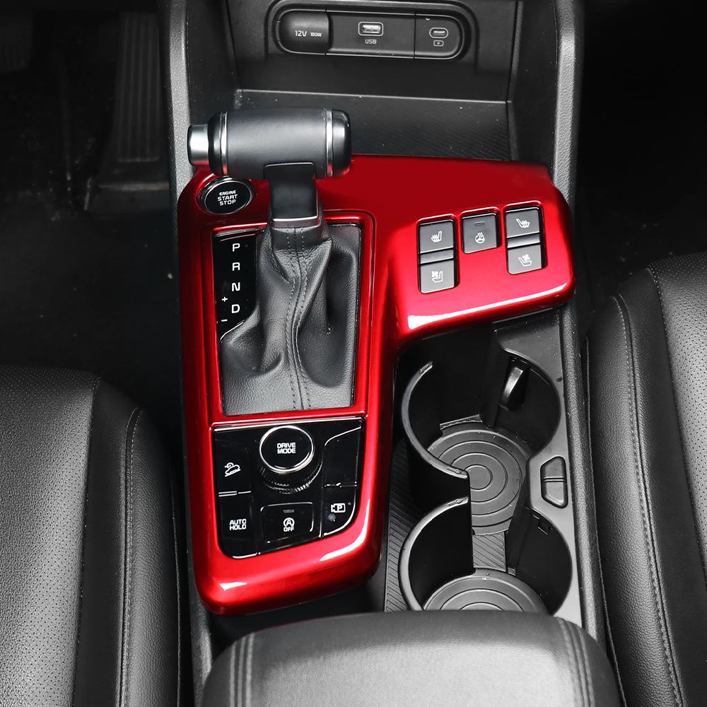 Car Center Control Panel For Tuning Kia Sportage NQ5 2022 2023 Left Hand Drive Gear Shift Cover Central Decal Protection