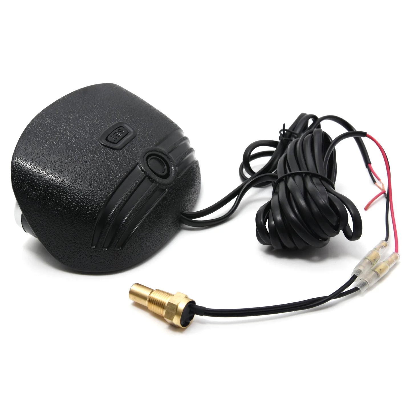 12V 24V Digital Water Temperature Gauge + Volt Water Temperature Sensor Head Plug Joint Pipe Sensor Radiator Hose Adapter 1/8NPT