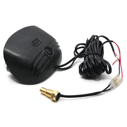 12V 24V Digital Water Temperature Gauge + Volt Water Temperature Sensor Head Plug Joint Pipe Sensor Radiator Hose Adapter 1/8NPT