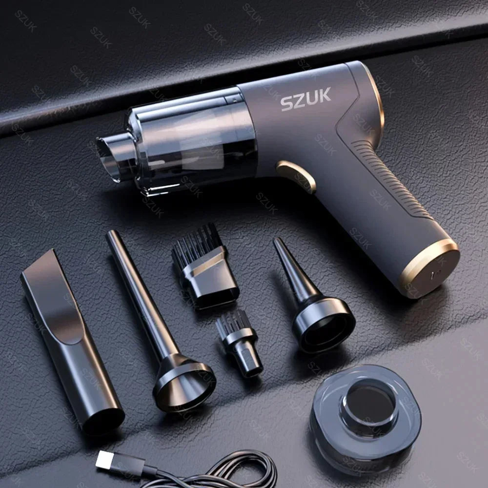 SZUK New 17000PA Powerful Vacuum Cleaner Mini Cordless Portable Car Vacuum Cleaner Home Appliance Handheld Blower Car Cleaner