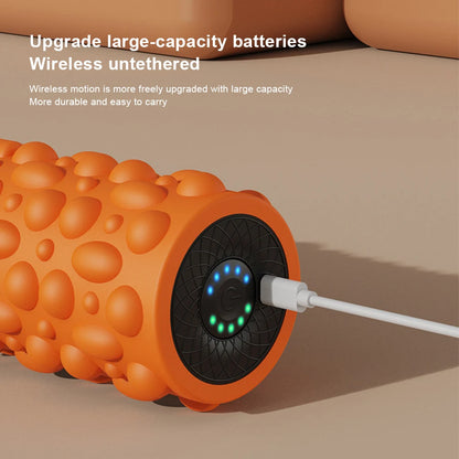 Electric Vibrating Foam Roller Massage Column Rechargeable Muscle Roller 5 Modes Tissue Massager for Bodybuilding