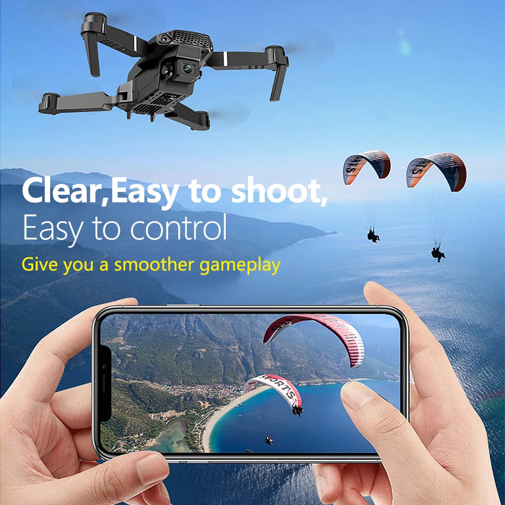 E88 Mini Drone UAV 360-Degree Rotating Folding WiFi Remote Control Aerial Photography Quadcopter Toy Helicopter One-Click New