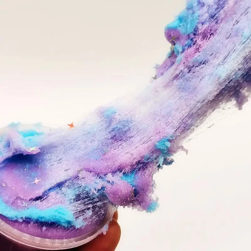 60ml DIY Moon Snowflake Butter Clay Kit-Non-Sediment Slime, Decompression Activity Playset, Fluffy Mud Toy