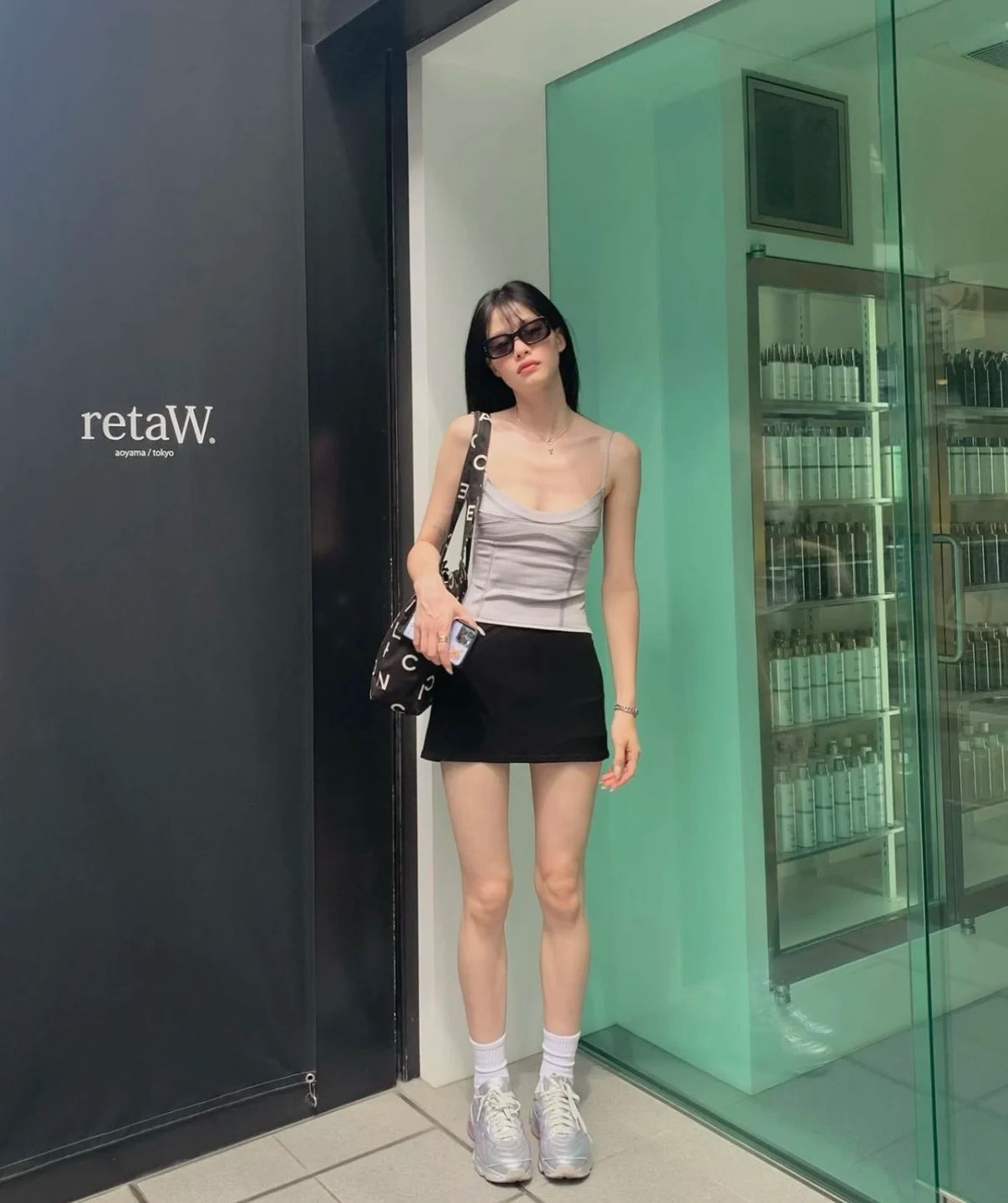 Tankair Basic Silver Grey Green Shiny Knitted Elastic Strap Vest Women's Fashion Summer Short Length  Color Casual Wear