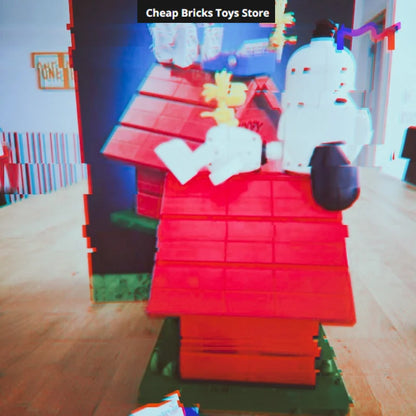 2026 Anime Dog Bricks Building Blocks Compatible 964pcs Creative Movie Doghouse Dispaly Model Birthday Gifts for Adults Toys