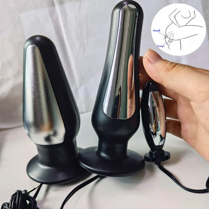 Electroshock Defensa E stim Host Electric Shock Penis Plug Cockring Chastity Cage Anal Plug Nipple Clamp E-stim Bdsm Toy for Sex