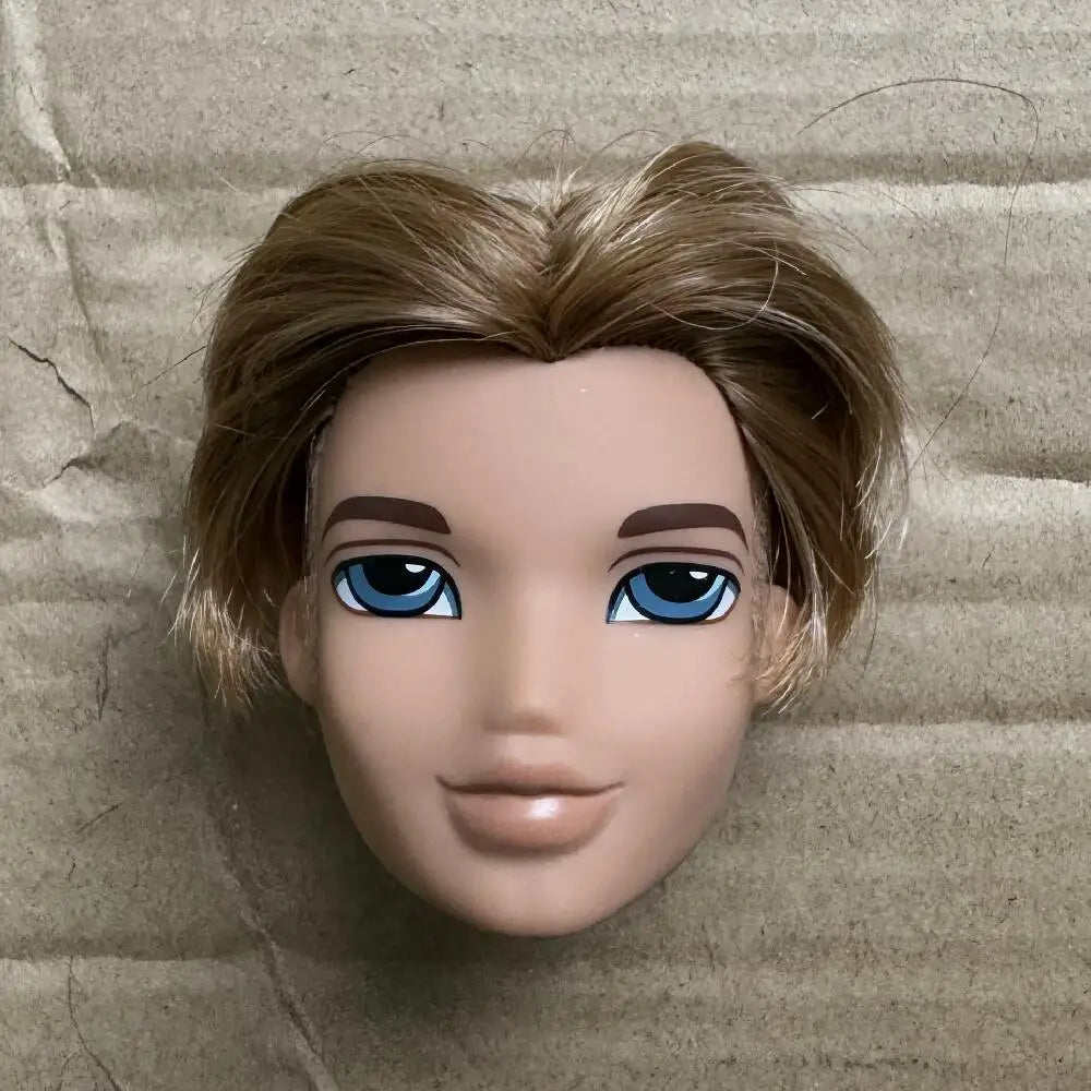 2001 Version Rare Face Doll Heads Classical Sexy Mouth White Brown Skin Colorful Hair Girls Boys Doll Parts For Collectors