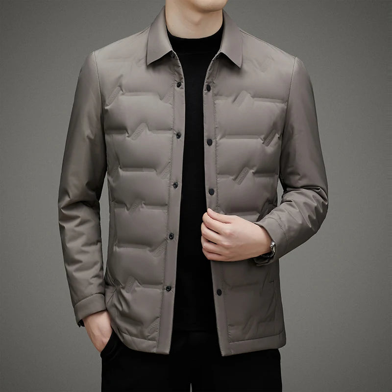 2024 new arrival winter jacket 90% white duck down jackets men,mens fashion thicken warm parkas high quality coat male