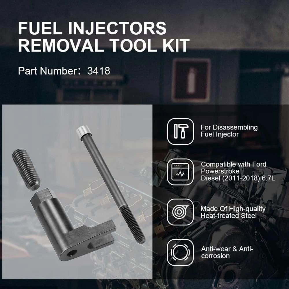 Diesel Injector Removal Tool High Hardness Easy To Use Anti Impact Practical Injector for 2011-2018 Ford 6.7L Powerstroke Repair