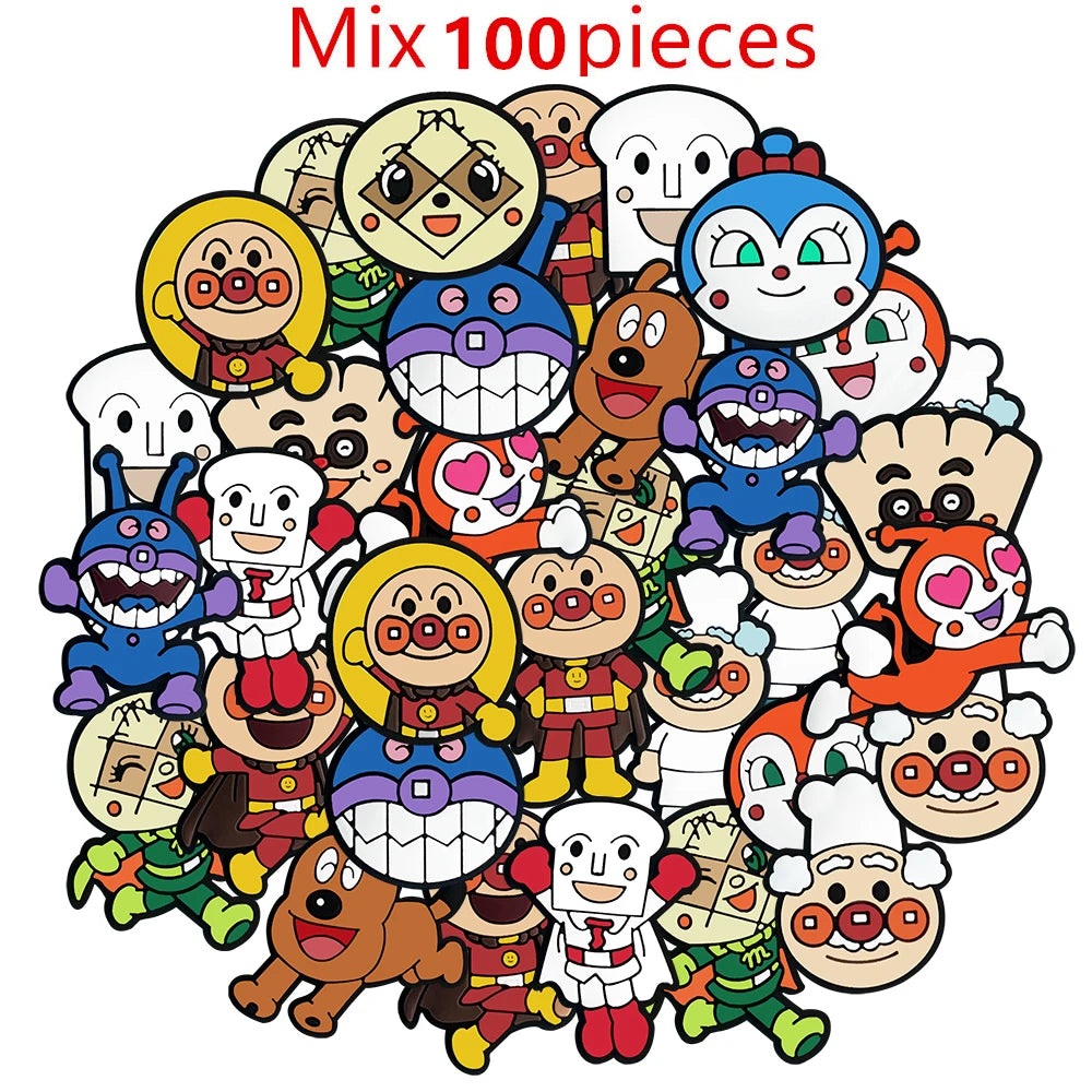 16-100Pcs Cartoon Series Shoe Charms For Slides Clog Sandals Shoe Decoration Accessories Buckle For Kids Christmas Birthday Gift