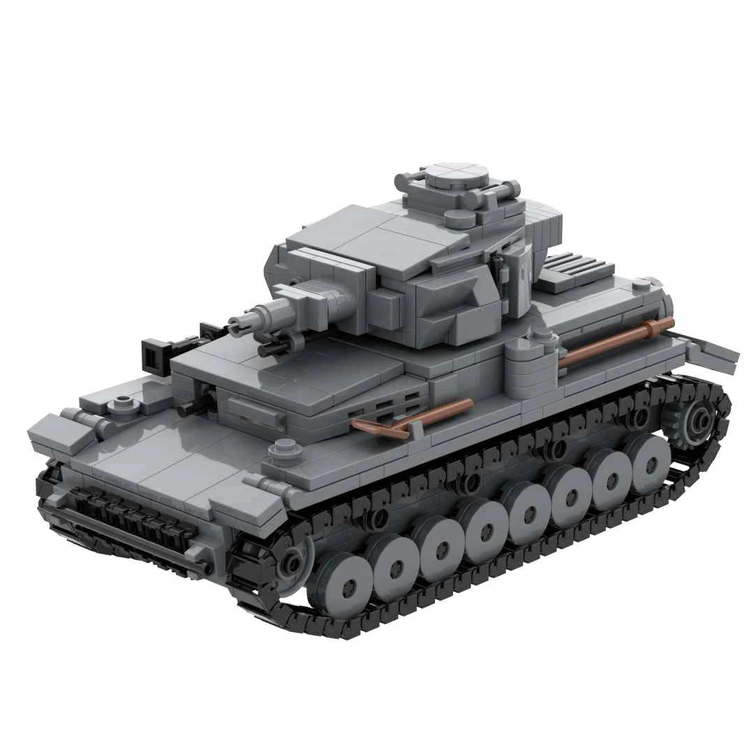 WW2 German Panzer IV Tank D F G J H Collection Building Blocks Set Military Armored Vehicle Bricks WWII PZ IV Model Toy Gift