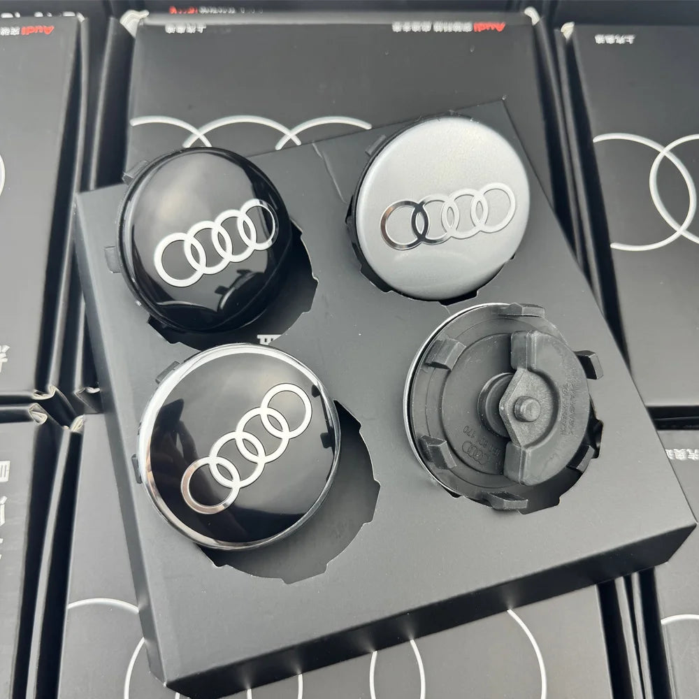 Car Floating 4pcs 60/61/68/69mm Wheel Hub Caps Hubcap Badge Styling For Audi B5 B6 B7 B8 A3 8P 8V 8L A5 A6 C6 C5 C7 A1 A7 A8 Q