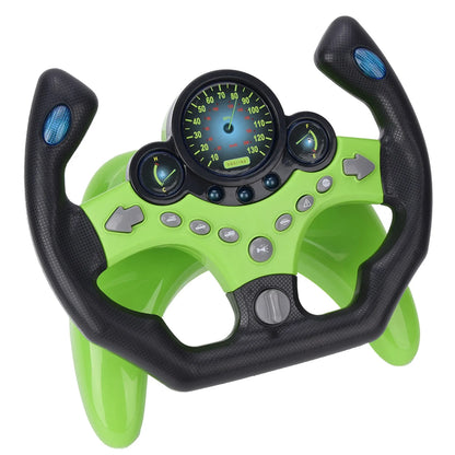 Child Kid Sound Light Simulation Steering Wheel Early Educational Intelligent Toy