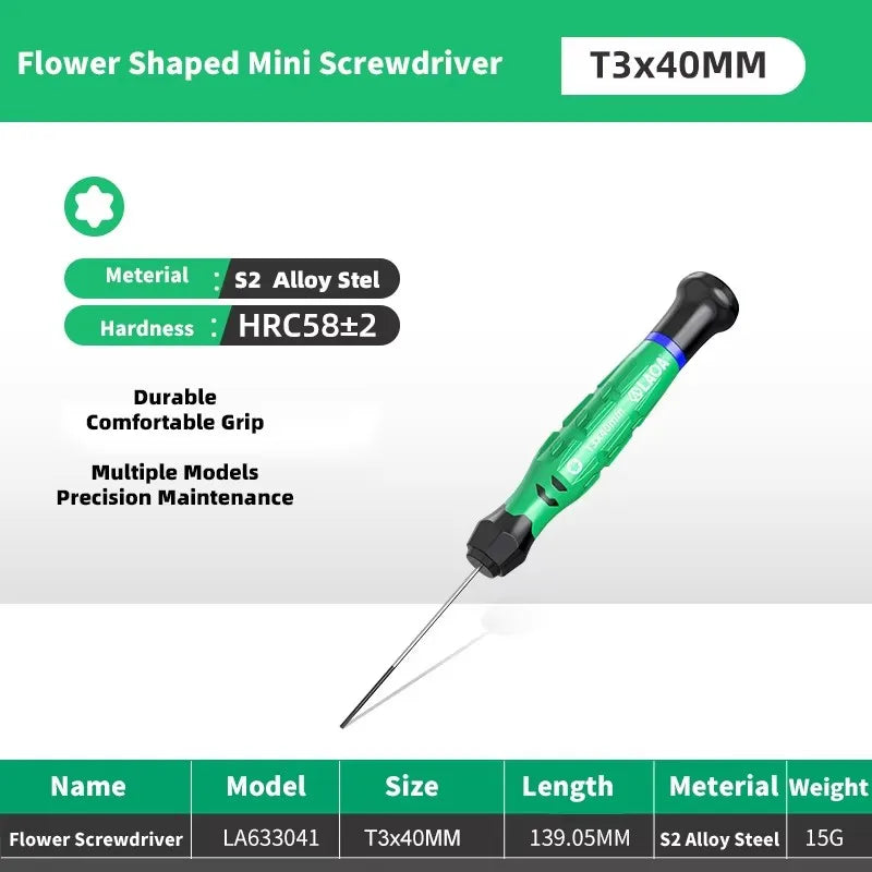 LAOA 1pcs precision screwdriver SL1.0-4.0 screwdriver phillips mini screwdriver phillips screwdriver plum blossom T5-T20