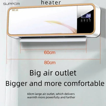 Heating and cooling wall-mounted heater, bathroom heater, household convection heater, electrical appliance, indoor air energy