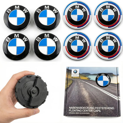 AAA 4pc 56/68mm 50th Anniversary Floating Wheel Center Caps For BMW G11 G12 G30 G31 G32 G08 G05 F46 F49 F39 F90 Auto Accessories