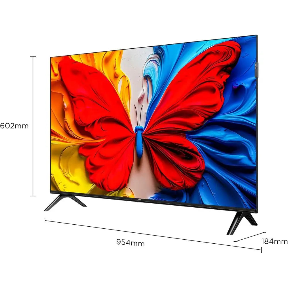 43S5K Television 43 Inch Smart TV QLED HDR 10 Google TV, Dolby Audio, Game Mode, Multiple Eye Care with Slim Design (2025 Model)