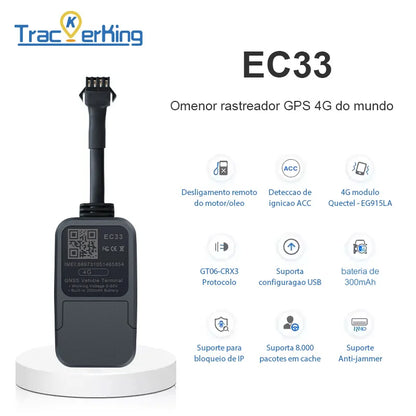 GPS Tracker Global TrackerKing EC33 4G+2G Real-time positioning and anti-interference tracking device