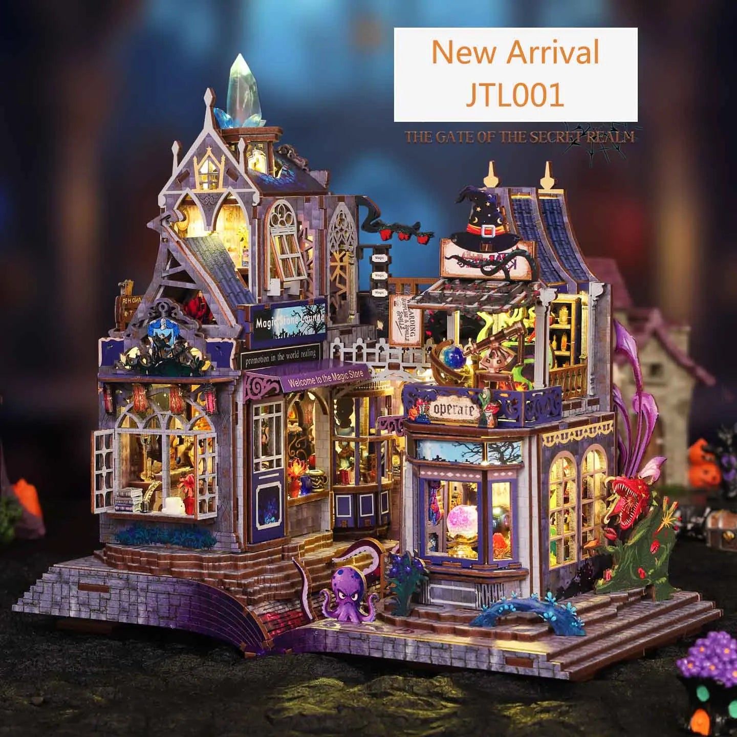 New DIY Doll House Wooden Miniature Kit Furniture Litht Dollhouse Furniture Set Handmade Model Assembly Toys Case Birthday Gifts