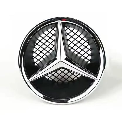 For Mercedes Benz 3D Car Grill Emblem Star Badge Front Grill Logo W204 W205 W213 X253 A B C E S CLA GLB GLC GLE GLS Accessories1