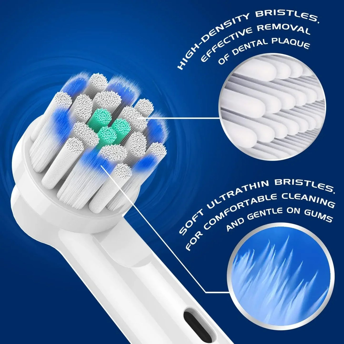 Replacement Toothbrush Heads For Oral-B Braun Electric Precision Clean Brush Heads Refill for 7000/Pro 1000/9600/ 5000/3000/800