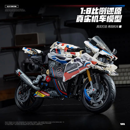 715PCS new 1:8 superbike 42130 building blocks M1000RR locomotive machinery group sports car model boy children's toy gift