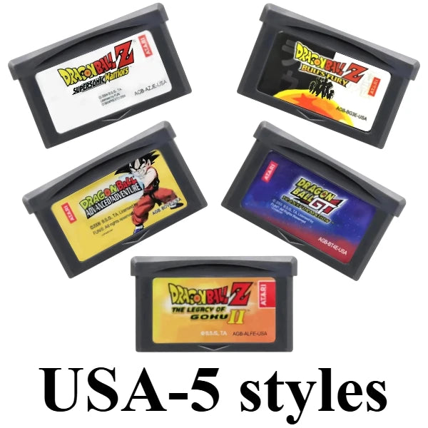 Dragon Ball Z GT GBA Game Cartridge Legacy of Goku Buu's Fury for Advance Retro Action Game Card for Anime Fans Collection