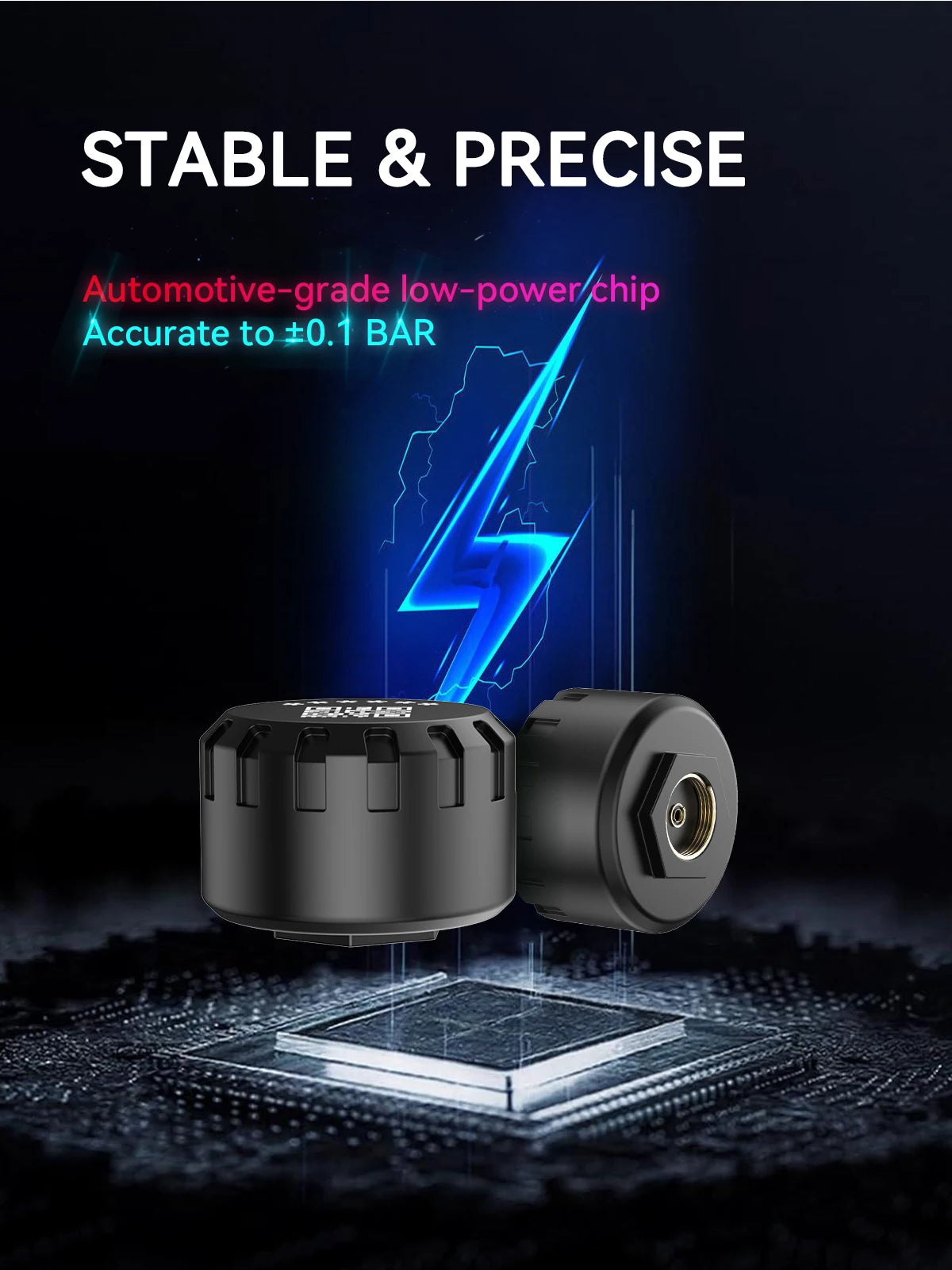 Motorcycle Tire Pressure Monitoring System Bluetooth TPMS for Motorcycles  Real-Time Tire Pressure & Temperature Monitor with
