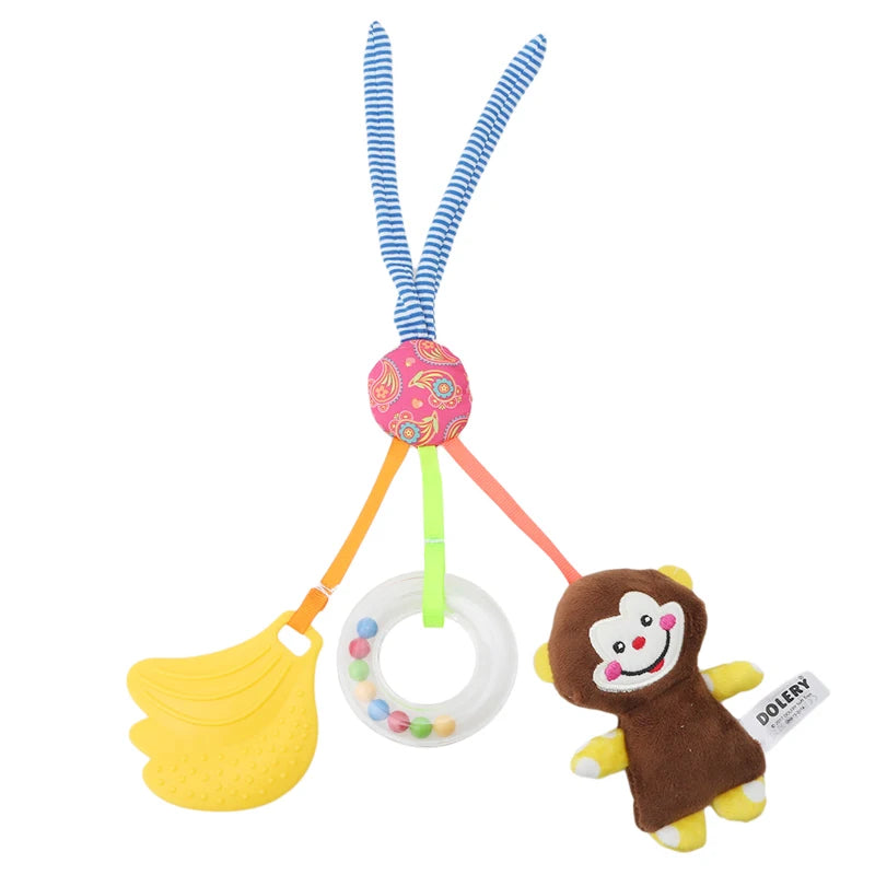 ASWJ New Baby Rattles Bell Toy Stroller Mobile Infant Rattle Animal Speelgoed Pendant Crib Bed Teether Hanging Toy Newborn Gifts