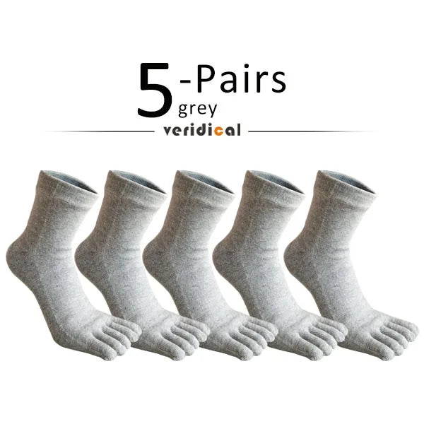 1/5 Pairs Wool Toe Short Socks Winter Man Soft Elastic Endurable Business Sweat-Absorbing Thick Thermal Warm 5 Finger Socks