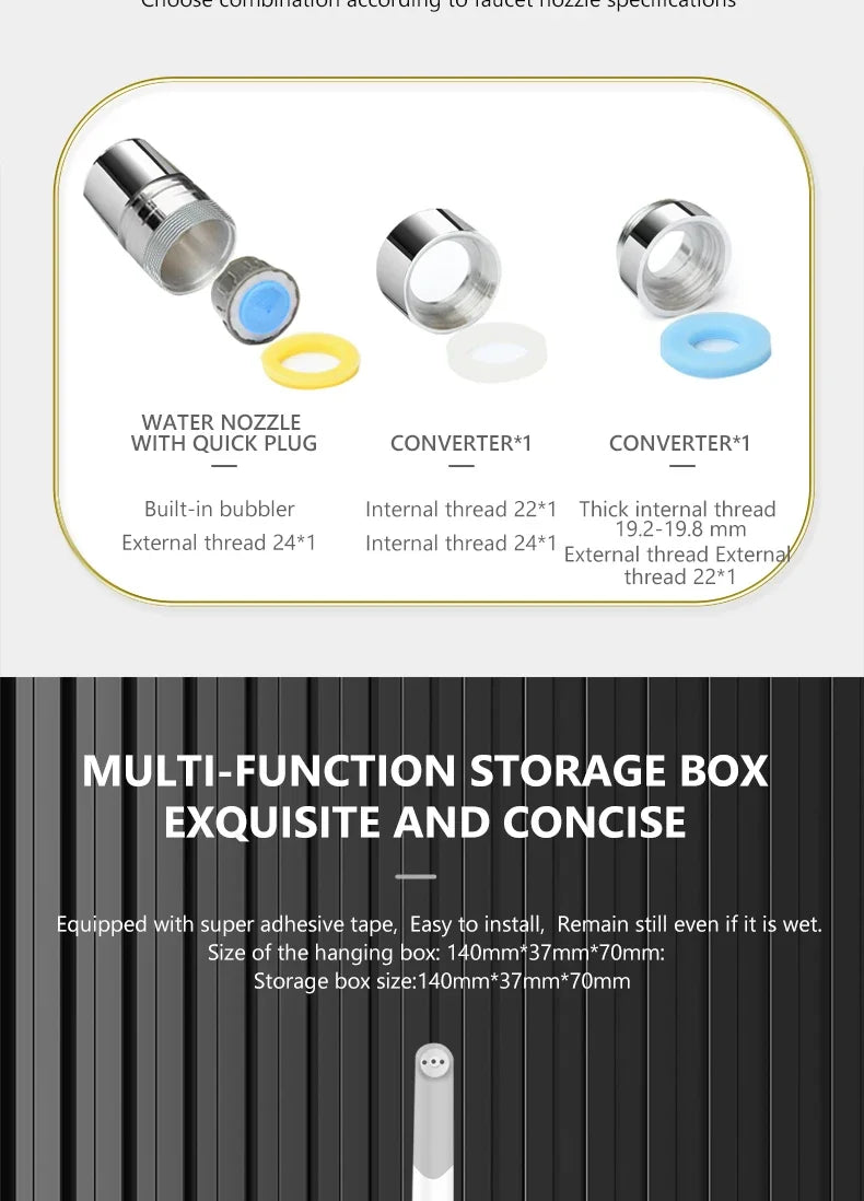 Water Dental Flosser Faucet Oral Irrigator Floss Dental Irrigator Dental Pick Oral Irrigation Teeth Cleaning Machine