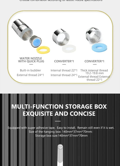 Water Dental Flosser Faucet Oral Irrigator Floss Dental Irrigator Dental Pick Oral Irrigation Teeth Cleaning Machine