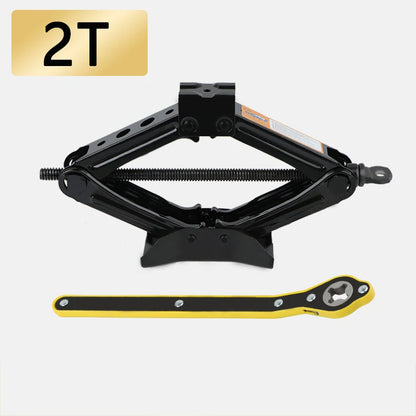 1.5T/2T Car Scissor Jack Auto Emergency Crank Lift Stand Labor-Saving Repair & Tire Replacement Tool with Wrench for SUV Vehicle